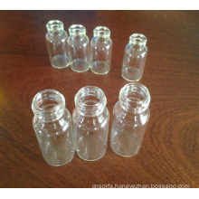 Tubular Clear Screwed Glass Vials for Packing